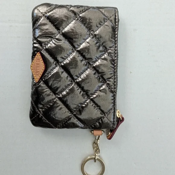 MZ Wallace Flat Metro Key Pouch Metallic Bronze - Picture 5 of 8